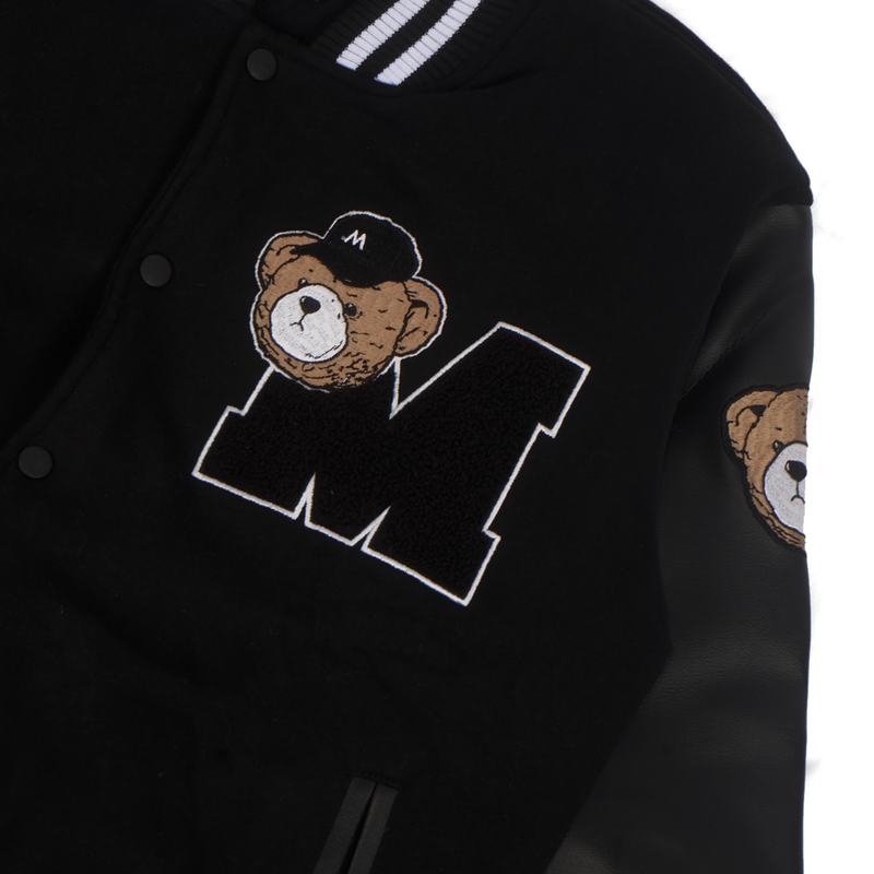 Varsity Jacket Bear Black